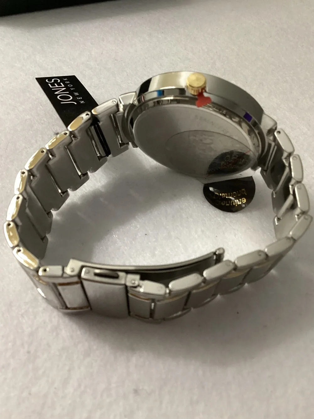 Jones New York Analog Shiny Two-Tone Metal Bracelet Watch 42mm